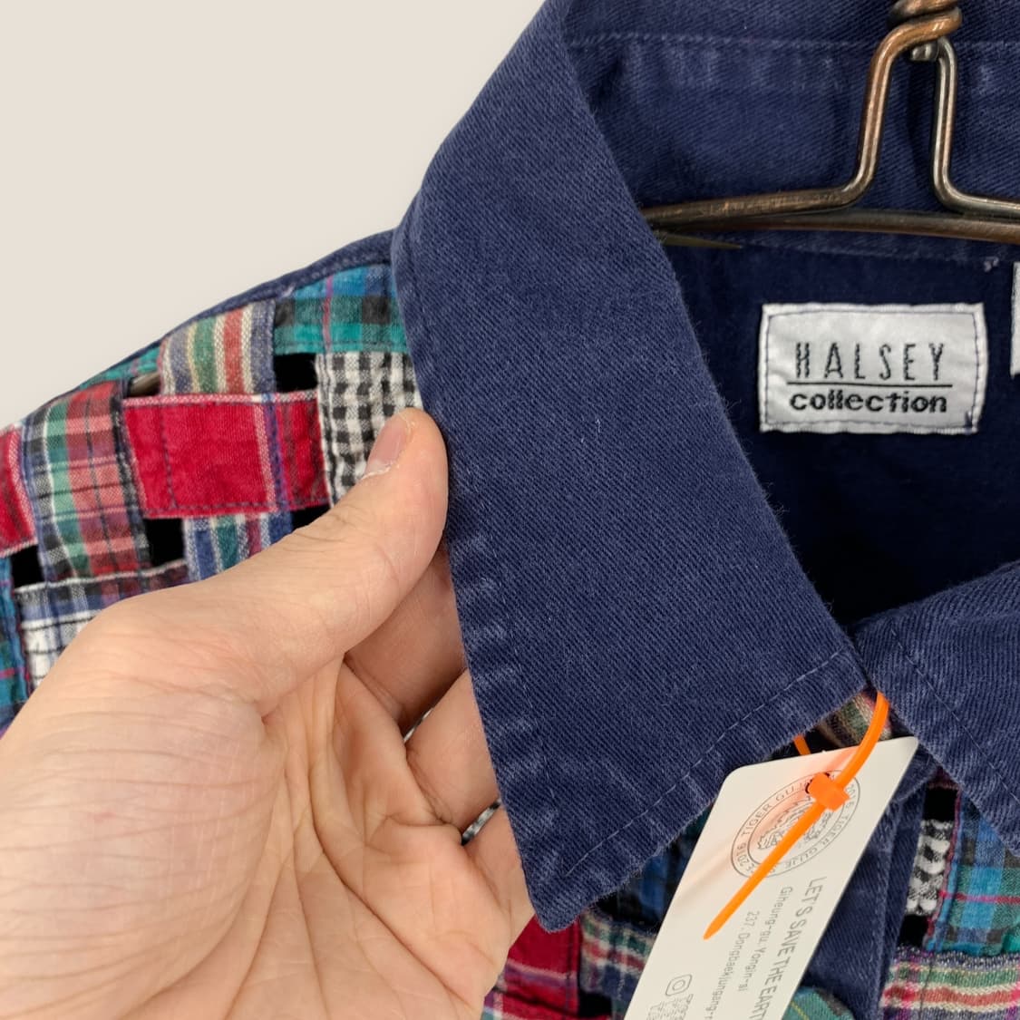 JPN빈티지 패치워크 긴팔셔츠 상품이미지7