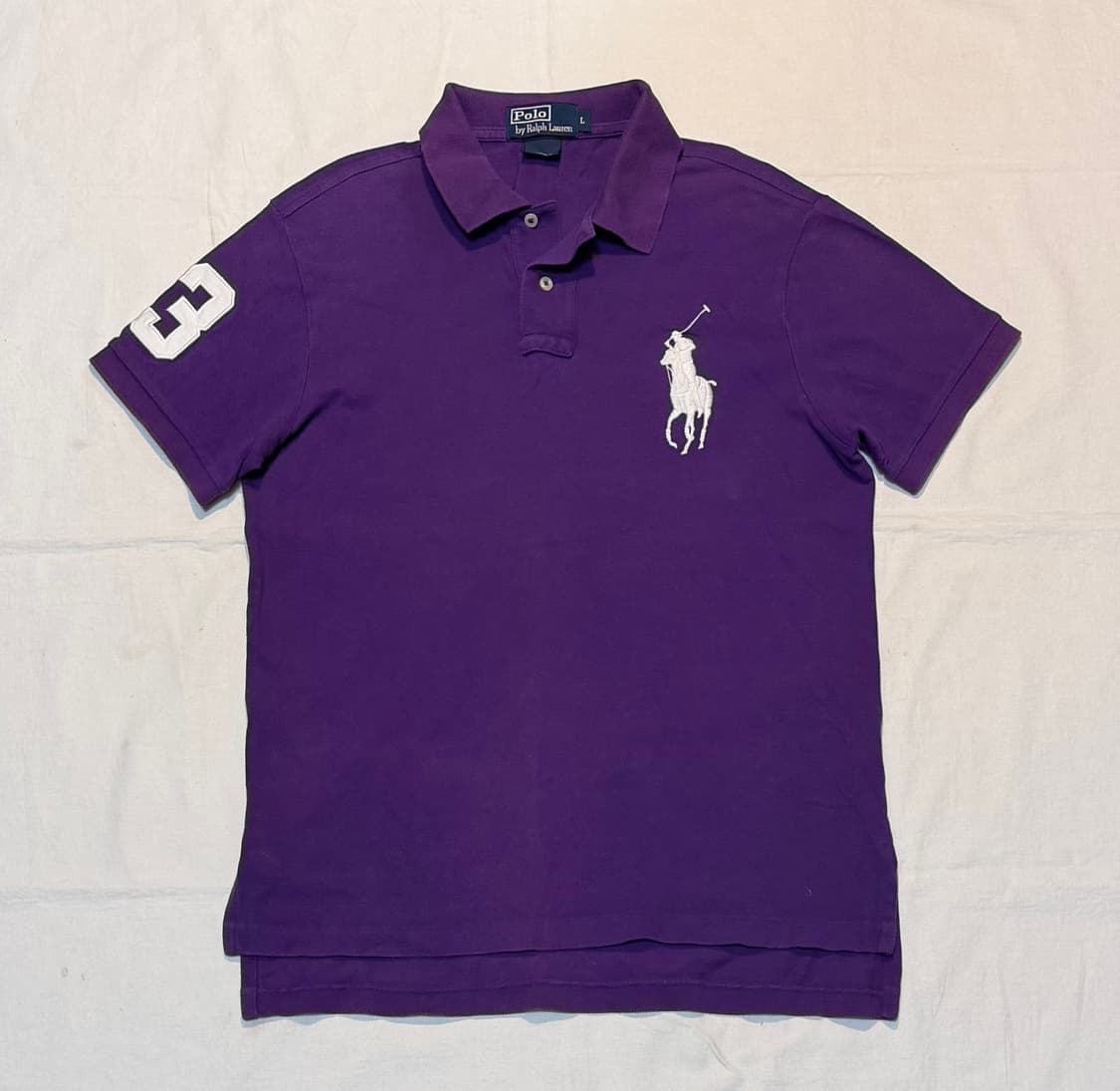 폴로 랄프로렌 빅포니 치프키프 카라티 퍼플 화이트 상품이미지1