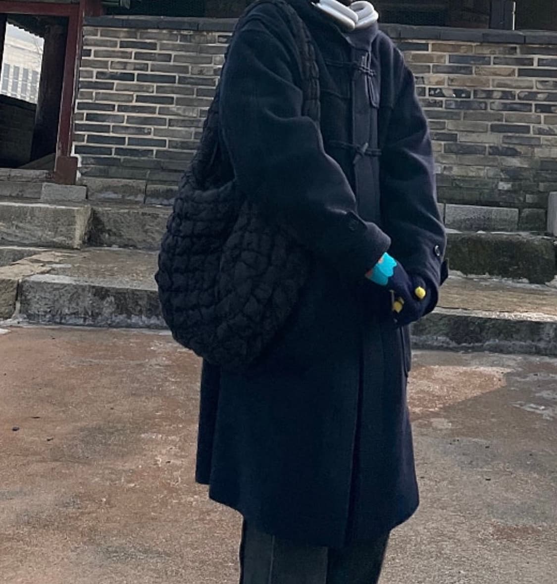 유니클로 +J 울 오버사이즈 더플 코트 네이비 상품이미지1