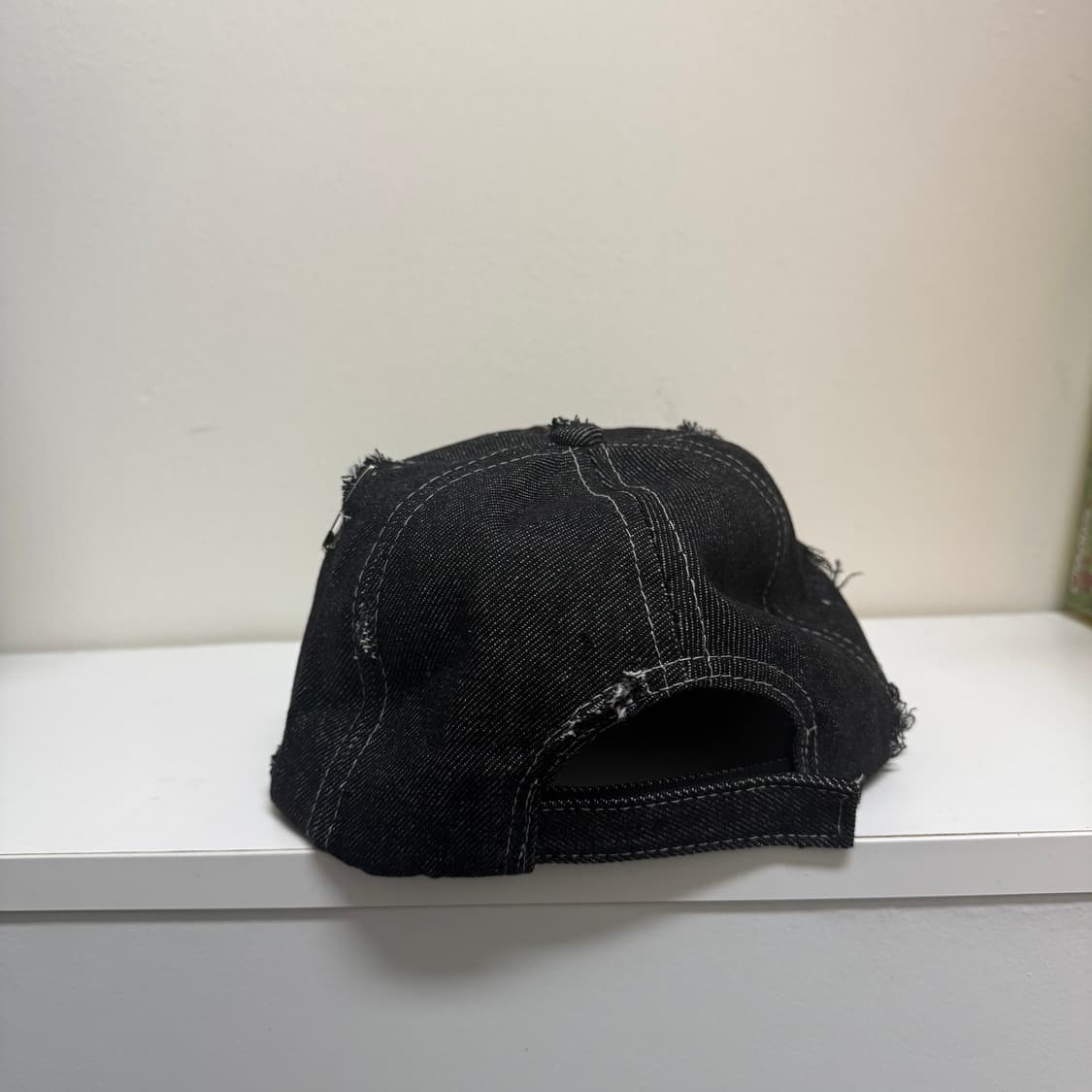 빈티지 디스트로이드 데님 캡 상품이미지8