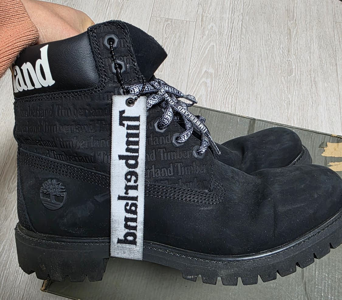 팀버랜드 6인치 프리미엄 레터링 블랙부츠(275~280) 상품이미지7