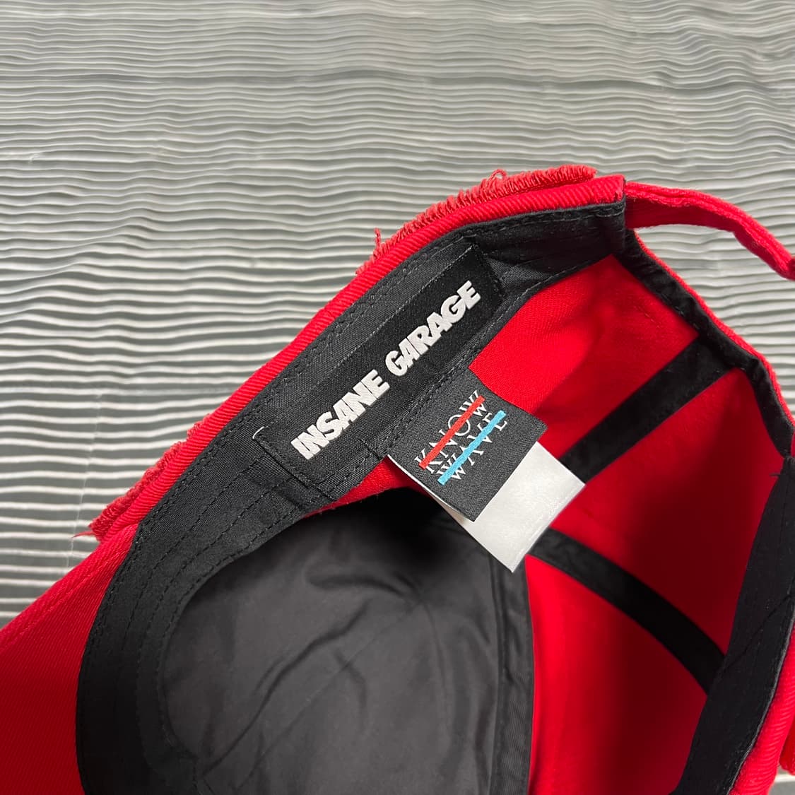 인세인개러지 X 노우웨이브 그런지 볼캡 레드 상품이미지7