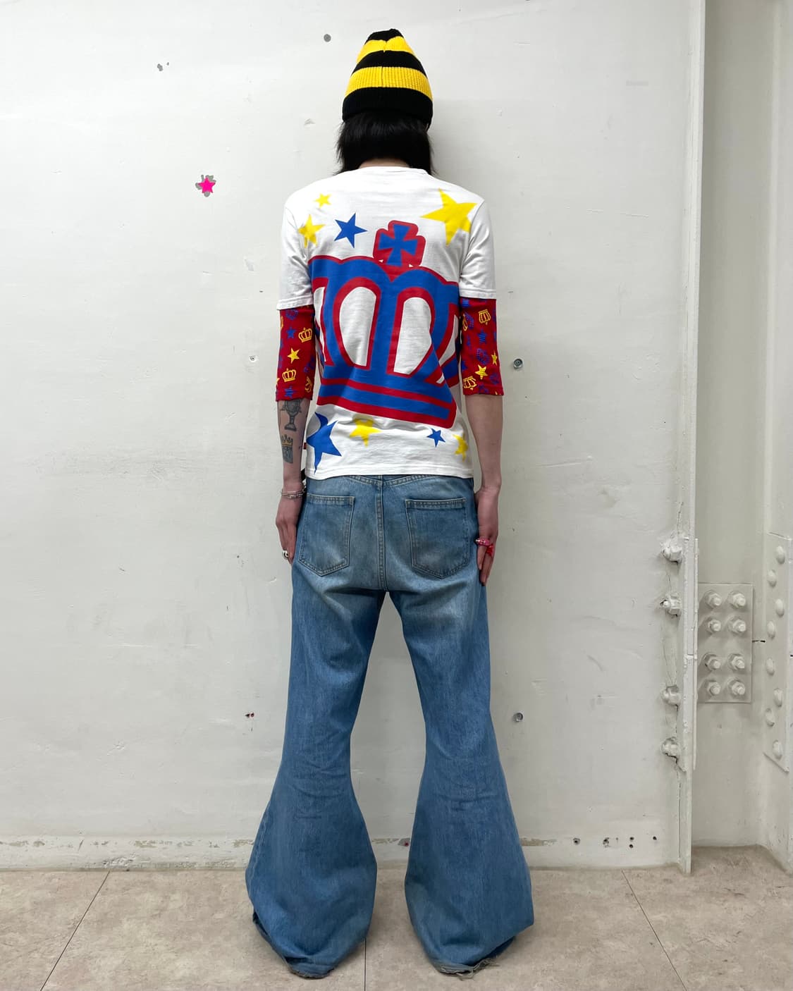 Baby Doll Retro Star Half Long-Sleeved 상품이미지4