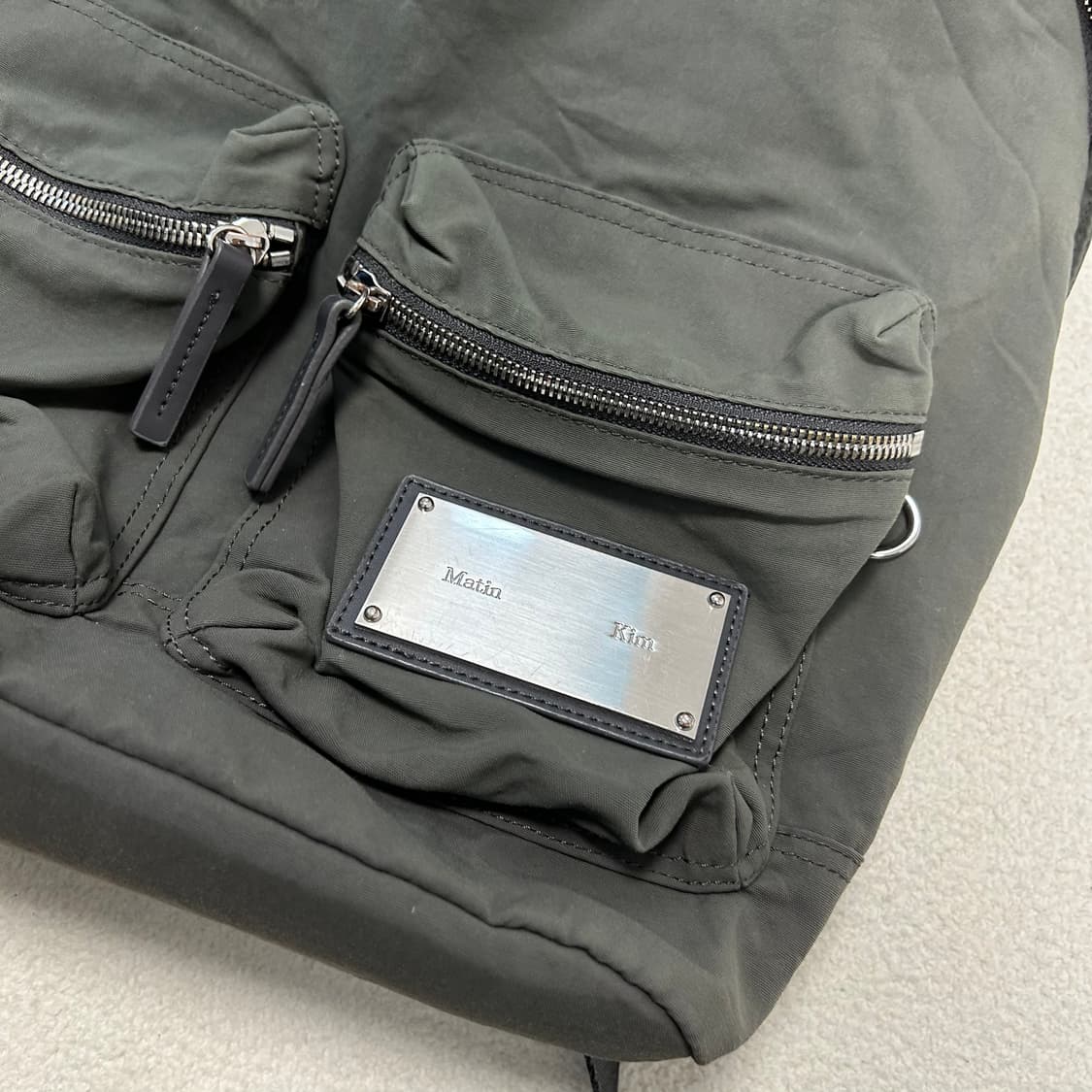 Matin Kim Khaki Backpack  상품이미지4