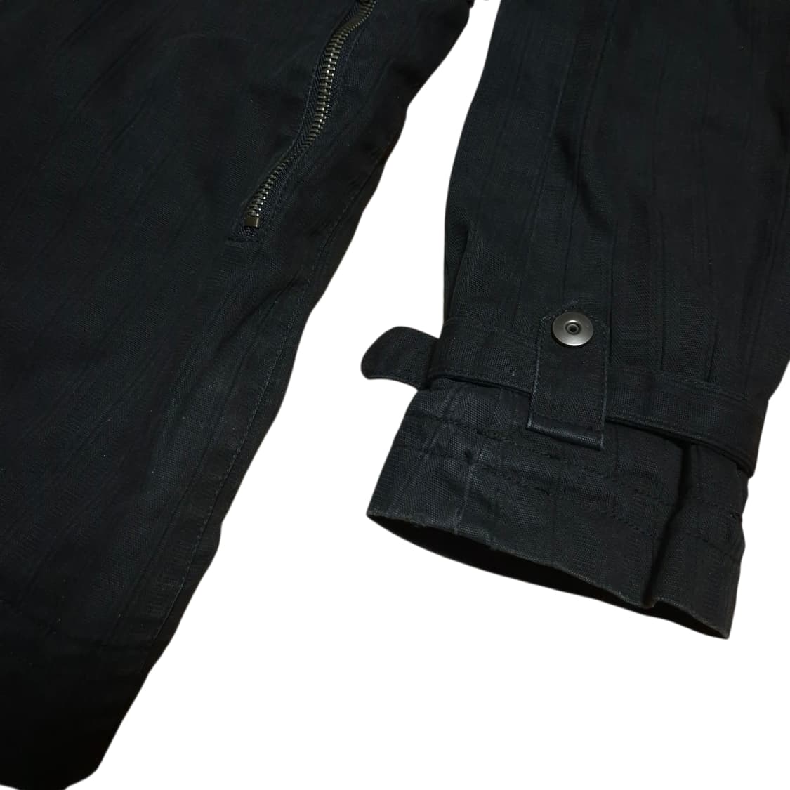 모시모 퀼팅 블랙 롱라이더 자켓 상품이미지3