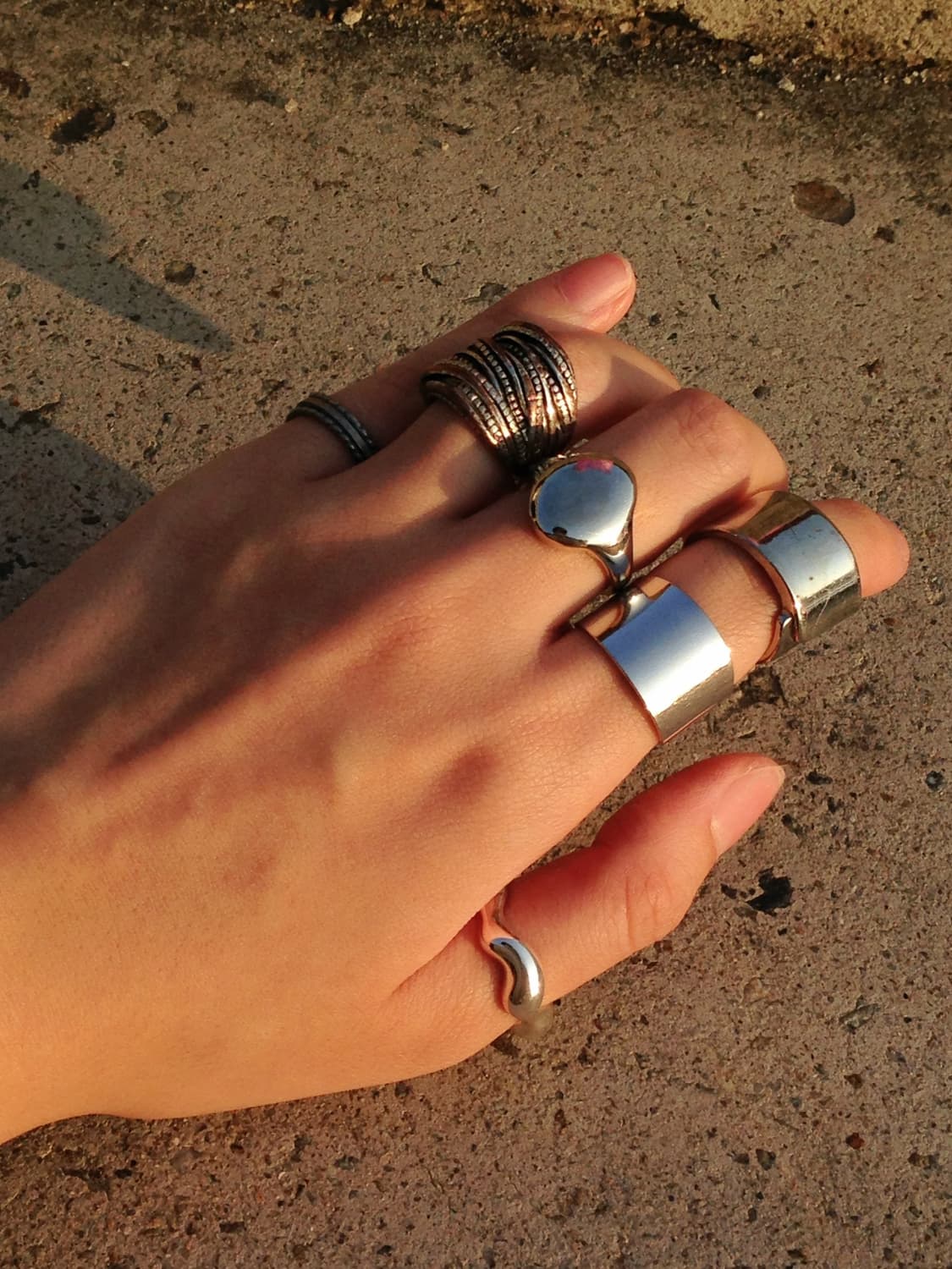 Oval Silver Open Ring 상품이미지4