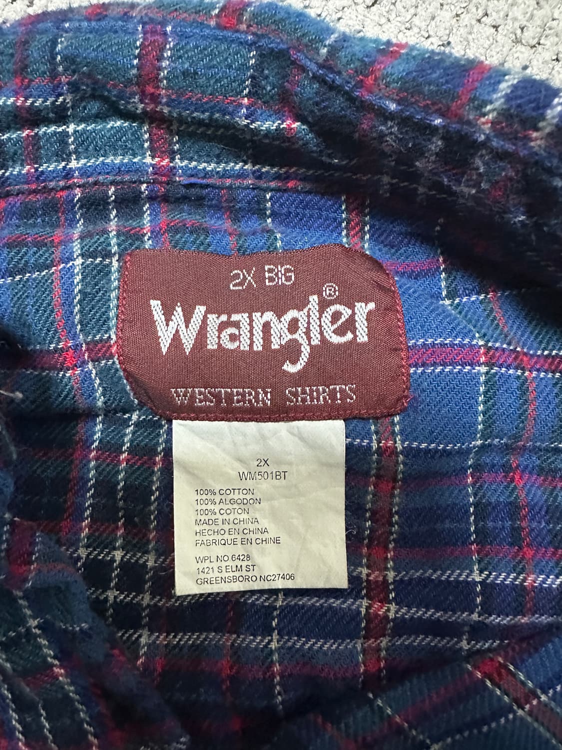 랭글러 웨스턴 셔츠 상품이미지6