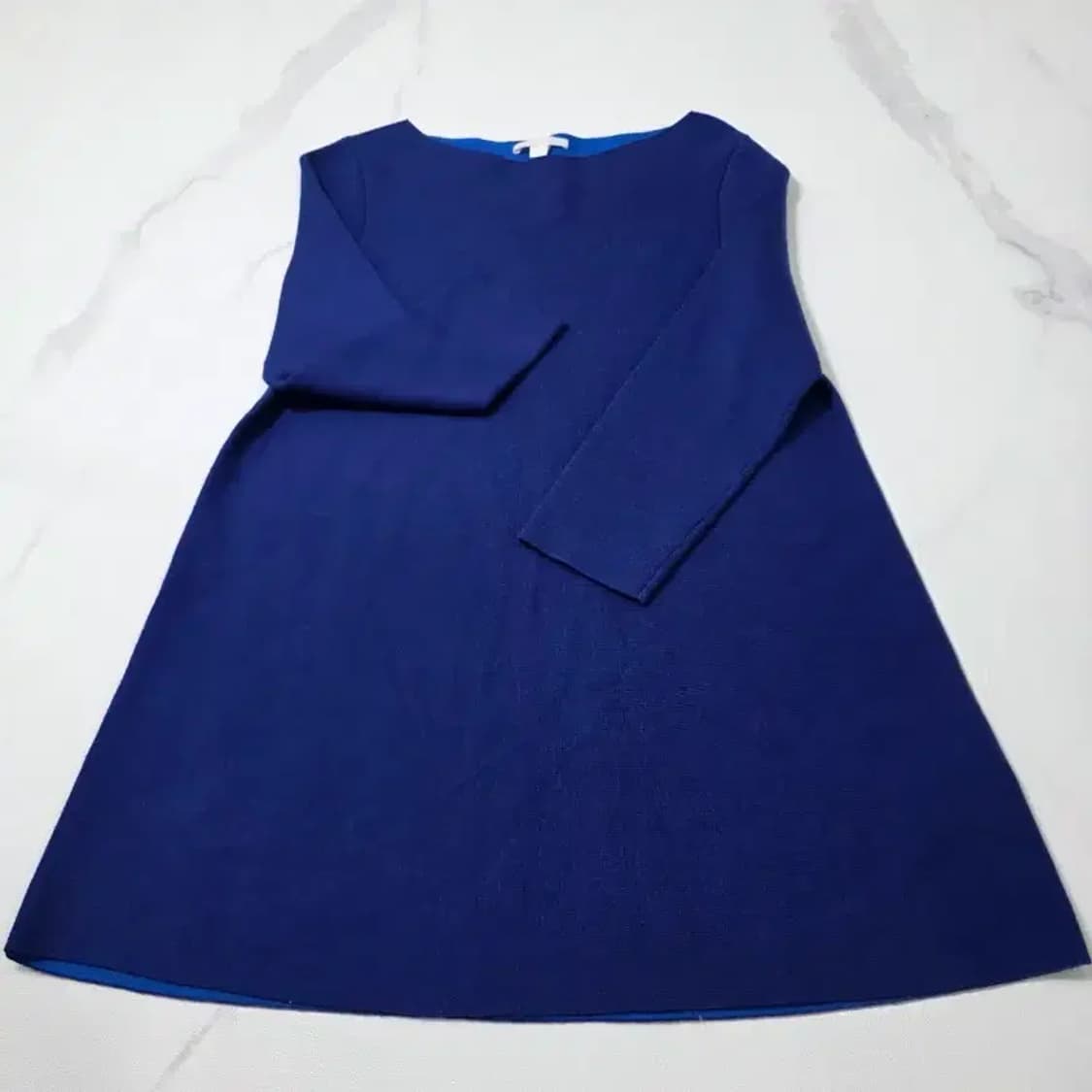 COS 코스 메리노 울 보트넥 니트 블루 55 상품이미지5