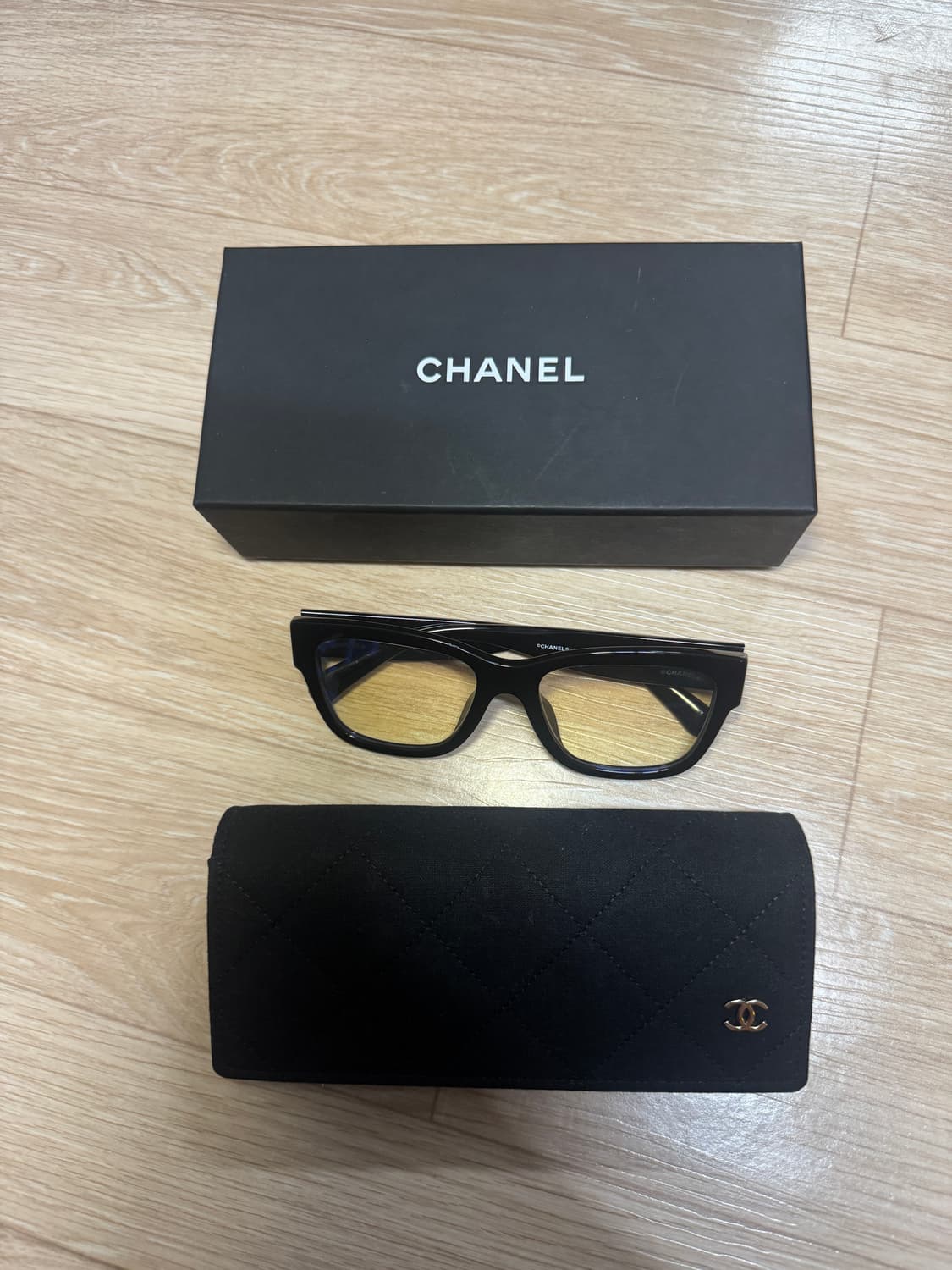 샤넬 안경 RECTANGLE BLUE LIGHT GLASSES 상품이미지2