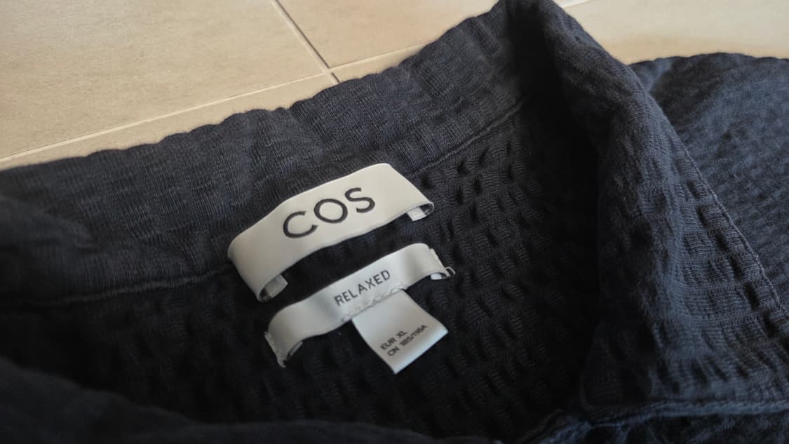 Cos 코스 캠프 카라 시어서커 코튼  PK 반팔 티셔츠 상품이미지5