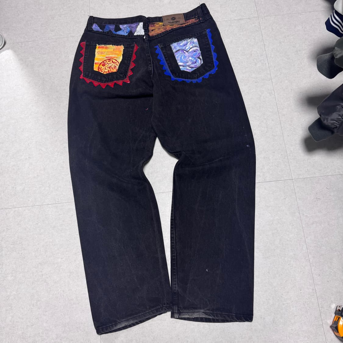 랭글러 후면 아트피스 데님팬츠 상품이미지5