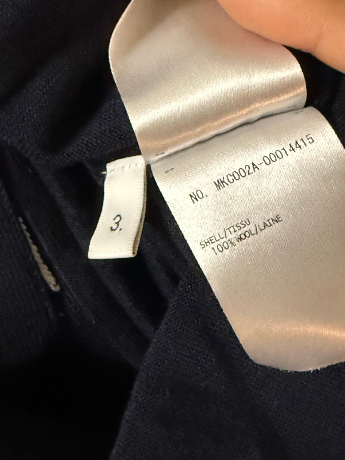 톰브라운 메리노 사선 / 네이비 상품이미지4