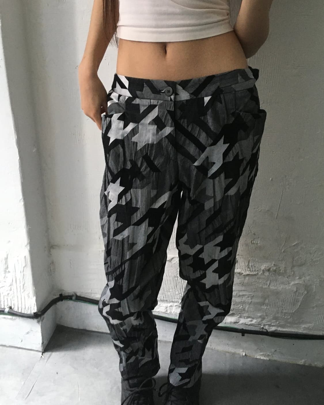 ISSEY MIYAKE 이세이미야케 체크 패턴 팬츠 상품이미지2