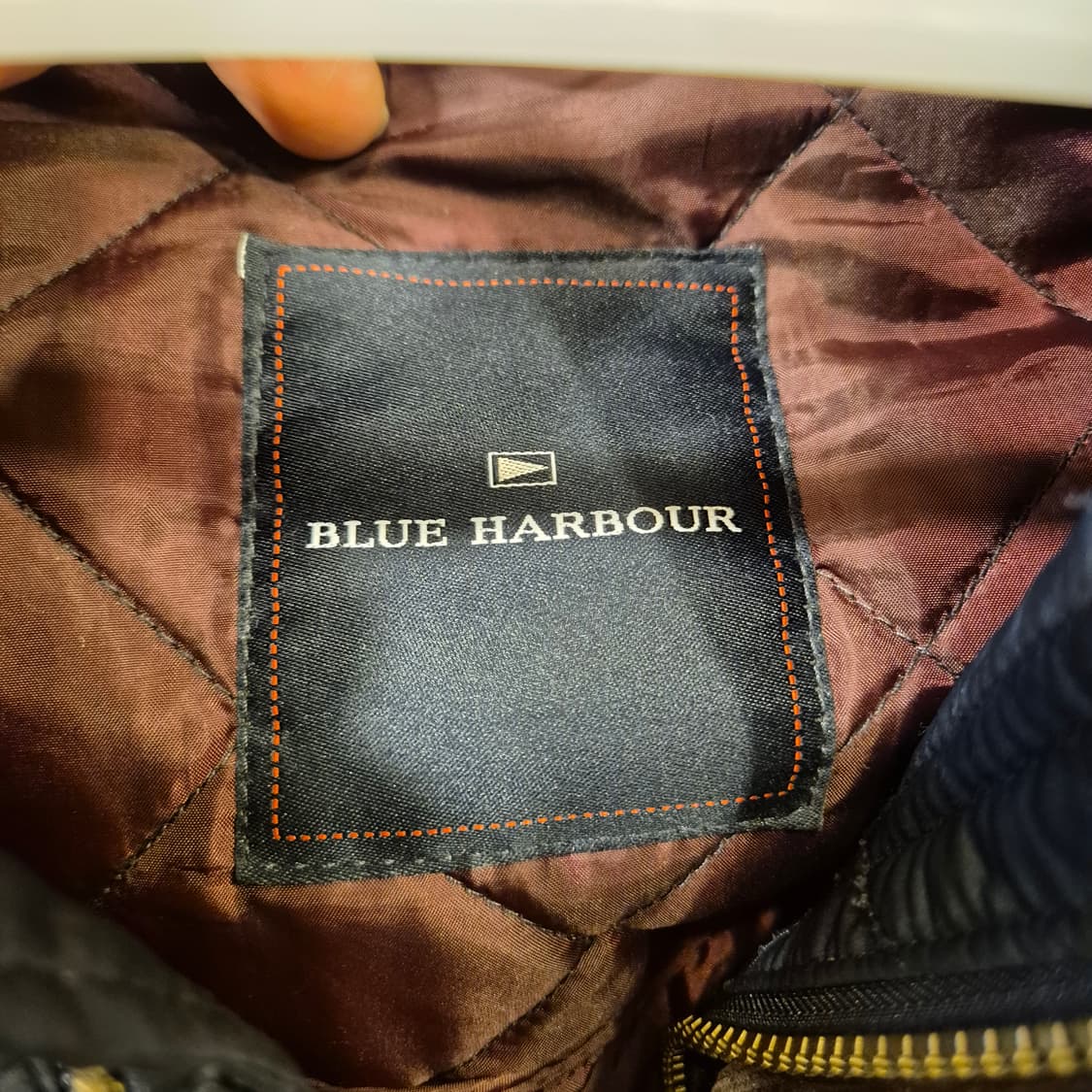 L~XL(착샷잇음) 차이나카라 네이비 퀼팅자켓  상품이미지4