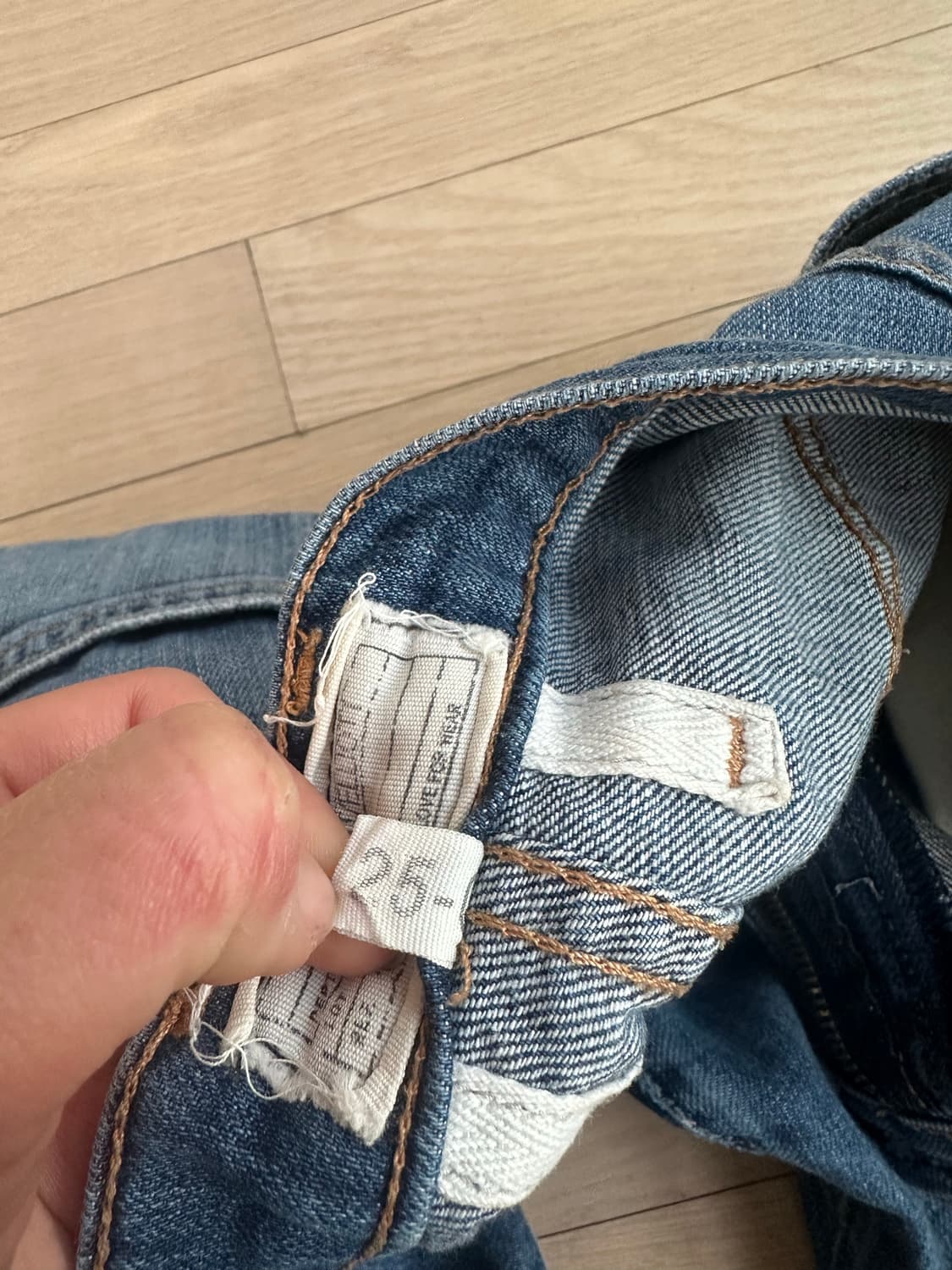 커런트엘리엇 25사이즈 보이프렌드 진 청바지 데님 상품이미지3