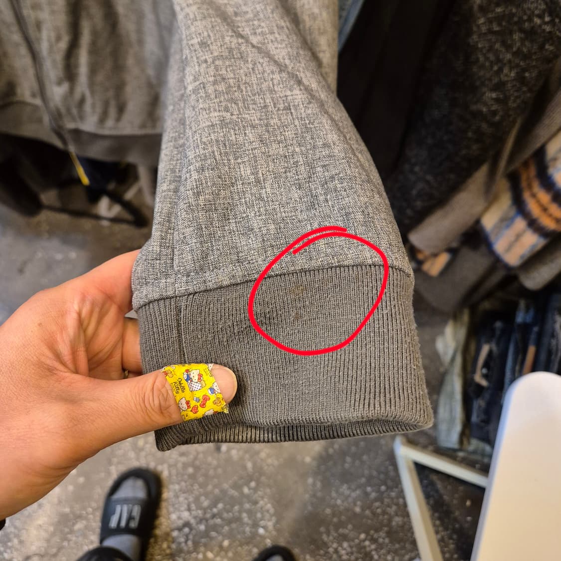 L~XL(착샷잇음) 타미힐피거 그레이 후드점퍼  상품이미지9