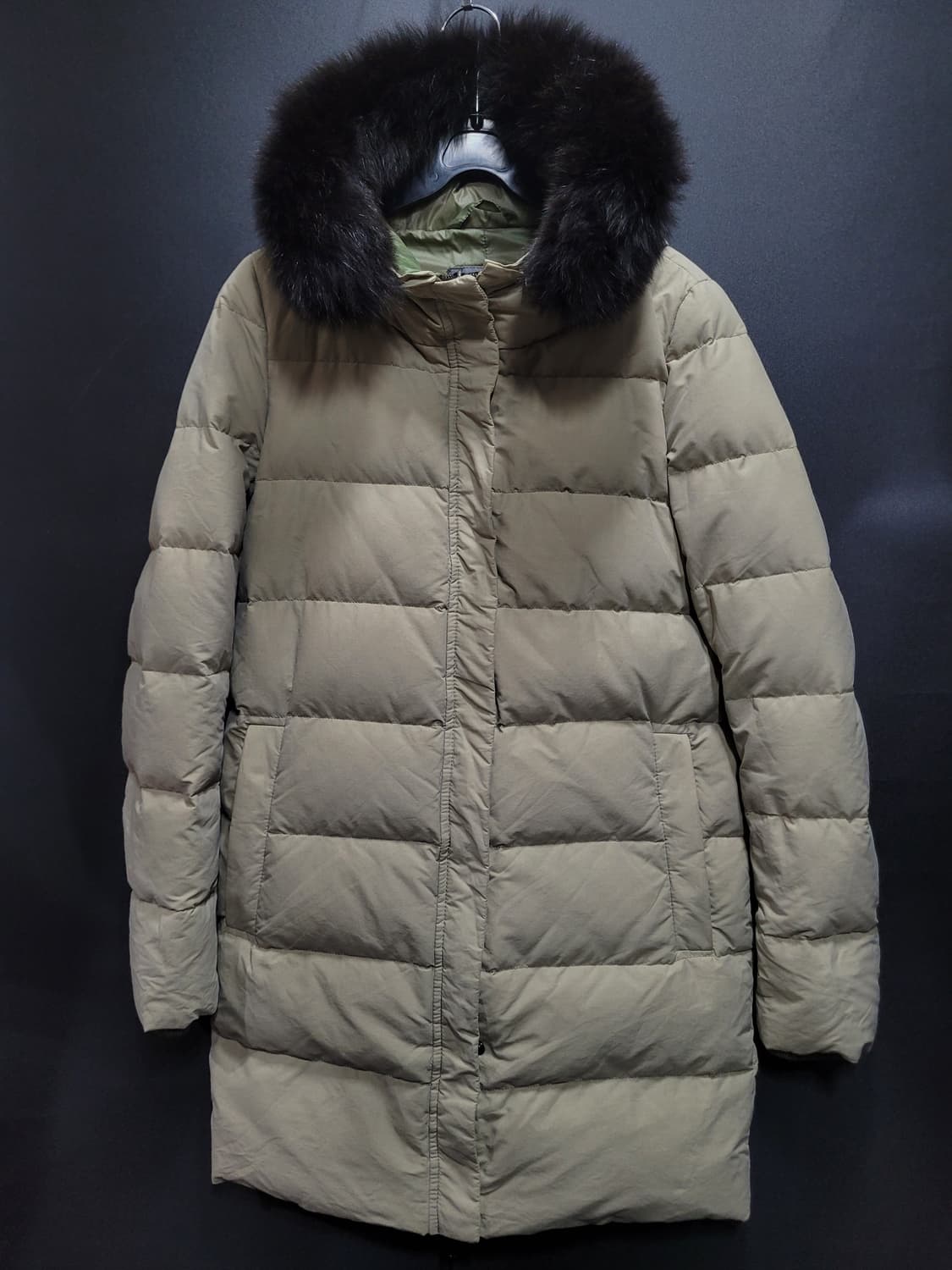 DUVETICA 듀베티카 빈티지 폭스퍼 후드 구스다운 패딩 상품이미지1