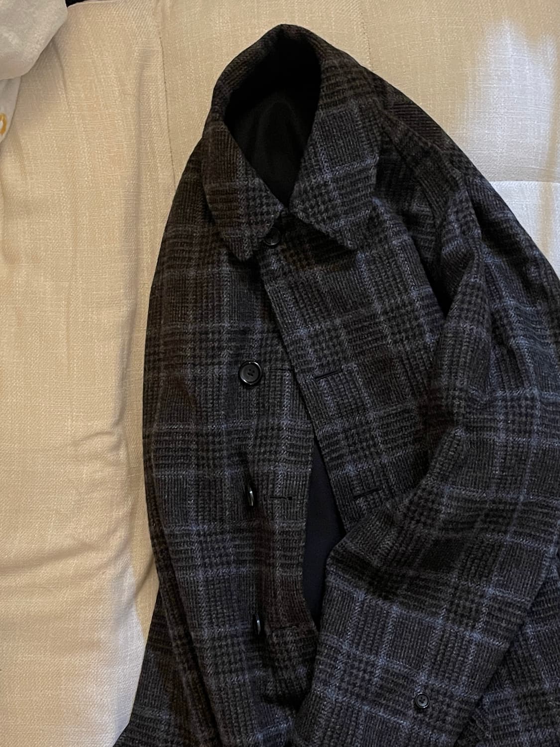 아나토미카 싱글래글런 2 리버서블 코트 48사이즈 블랙 상품이미지1