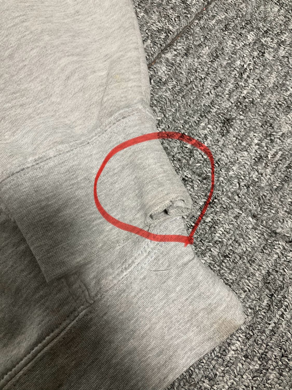 오베이 후드티 S 회색 상품이미지6