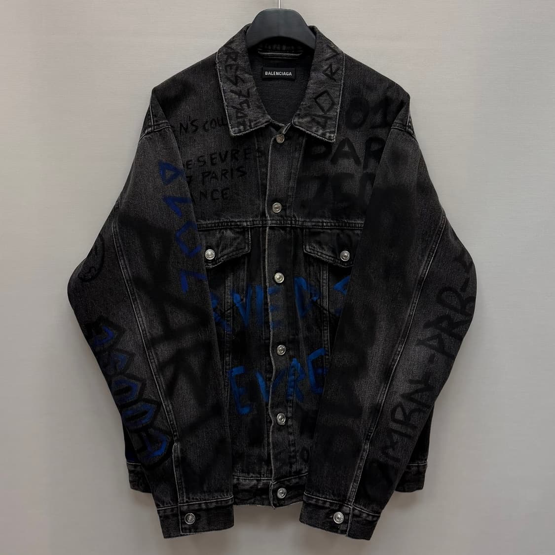 발렌시아가 그래피티 흑청 데님 자켓 ( 110 ) 상품이미지3