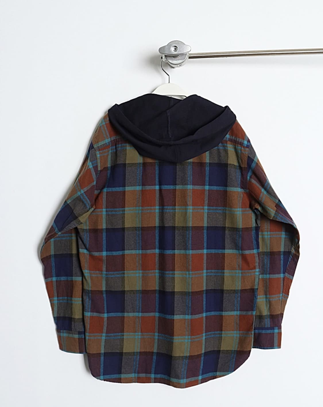 G U Hooded Check Shirts 상품이미지3