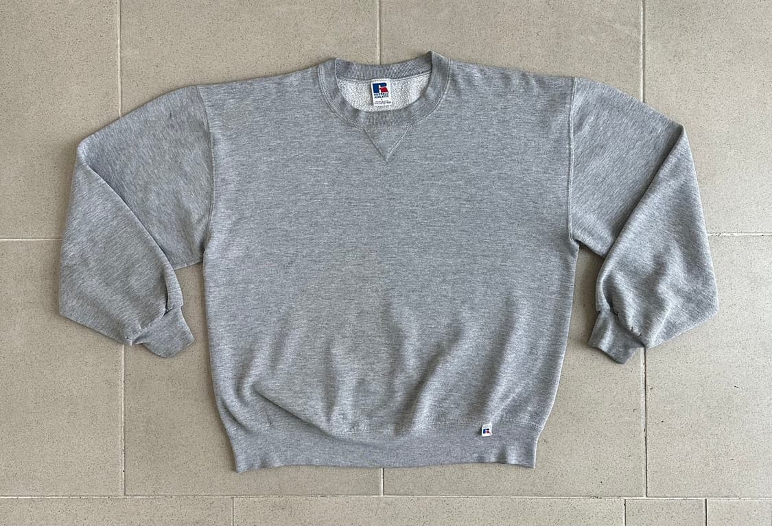 90s 빈티지 러셀 스웻셔츠 그레이 L USA 상품이미지1