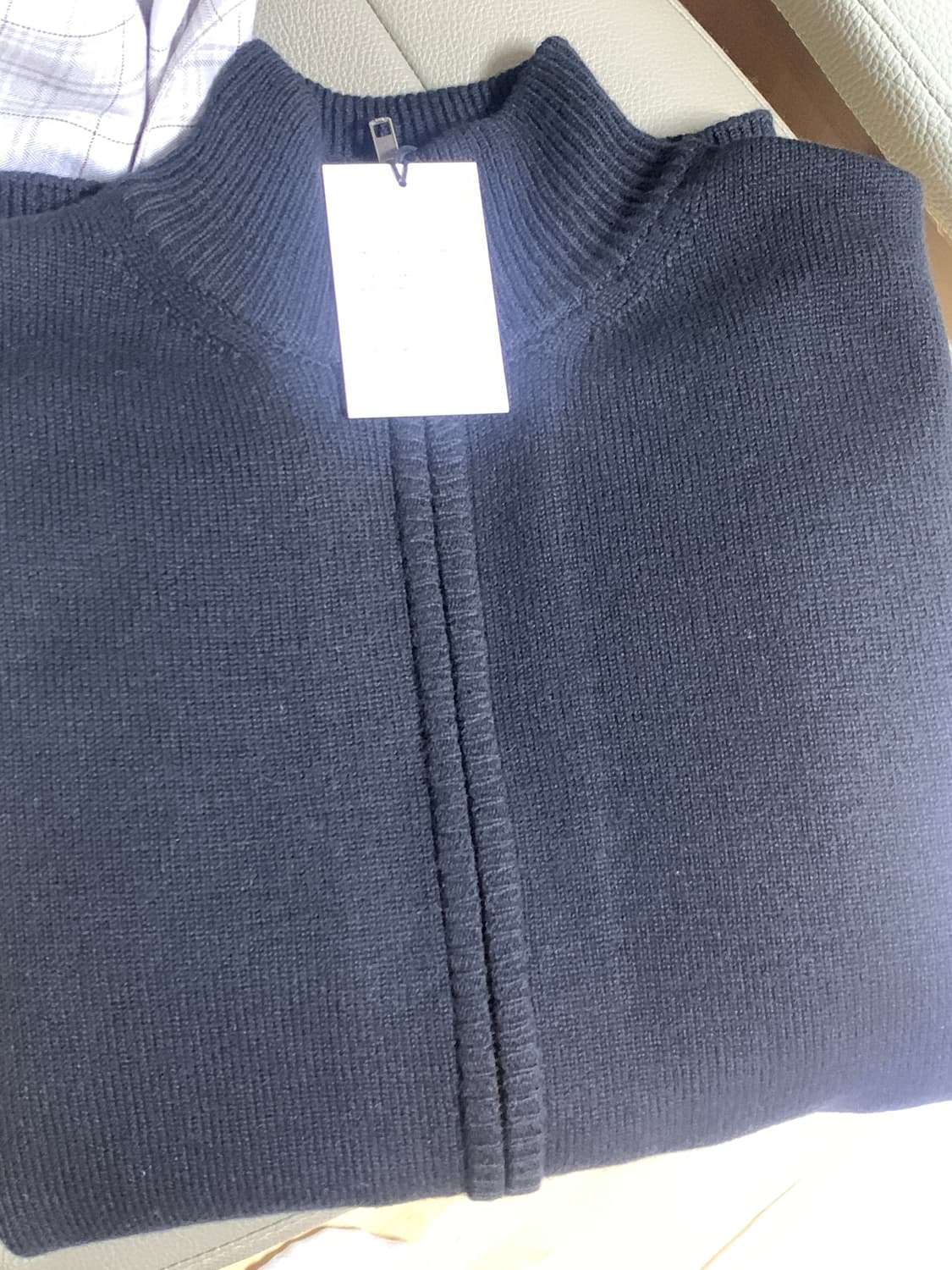 마이라이브러리 124 커버 집업 니트 M 새상품 상품이미지3