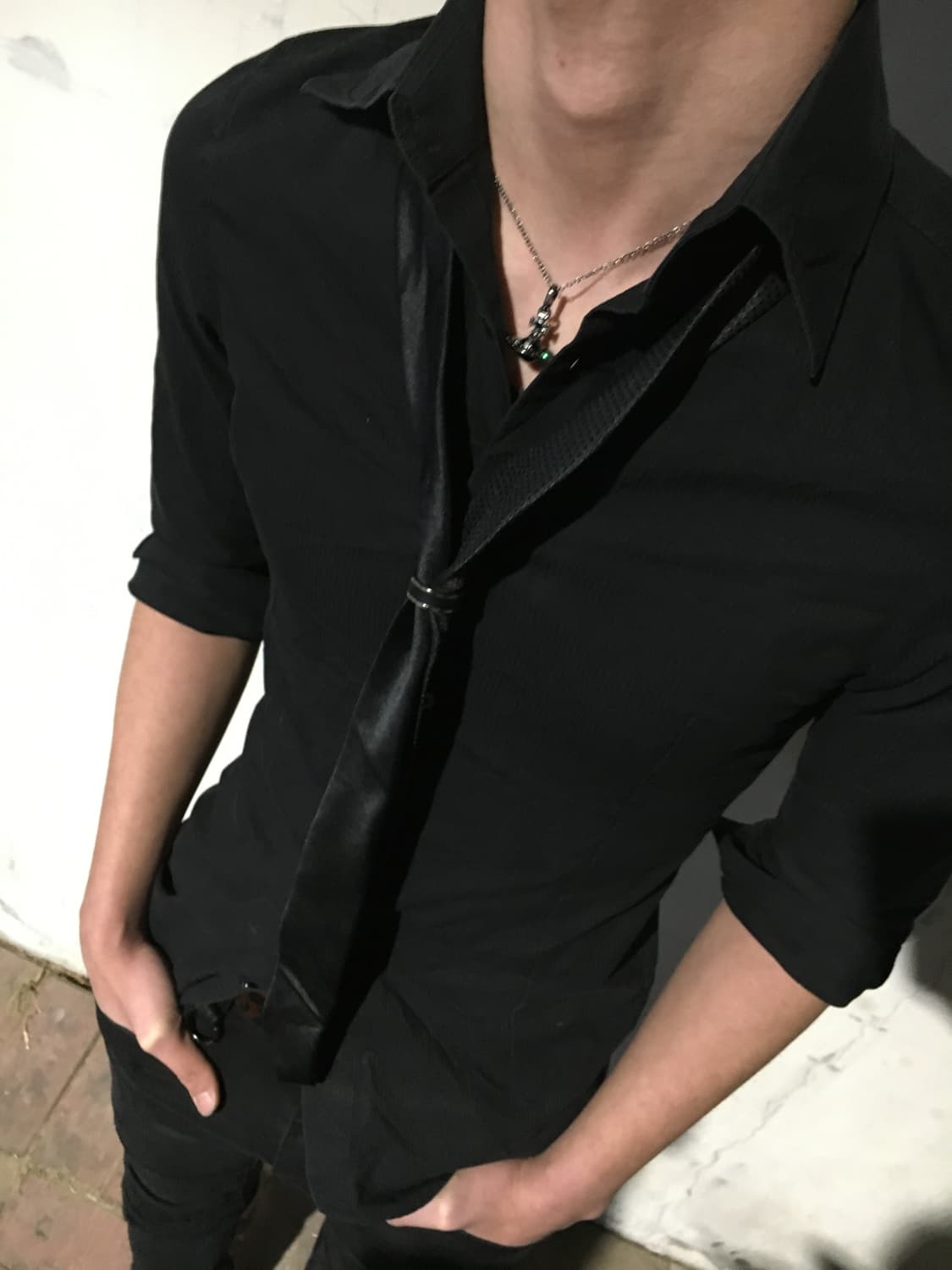 Black necktie 상품이미지3
