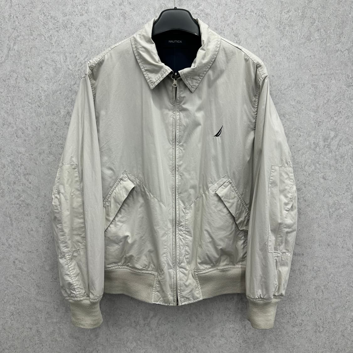 100 노티카 남자 양면 리버서블 루즈핏 블루종 자켓 상품이미지1