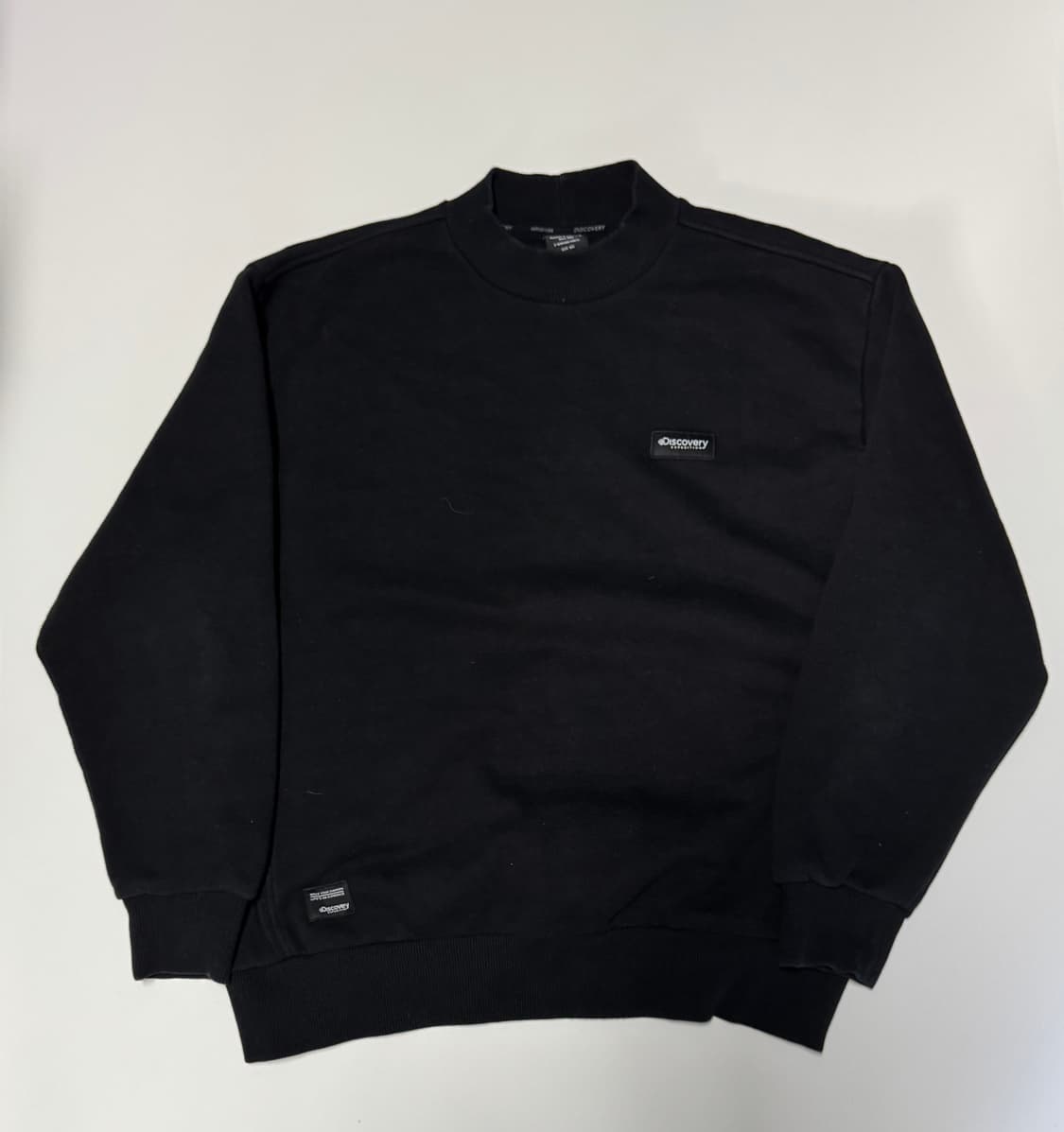 디스커버리 기모 하프 터틀넥 미니멀 맨투맨 2XL~XL 상품이미지1