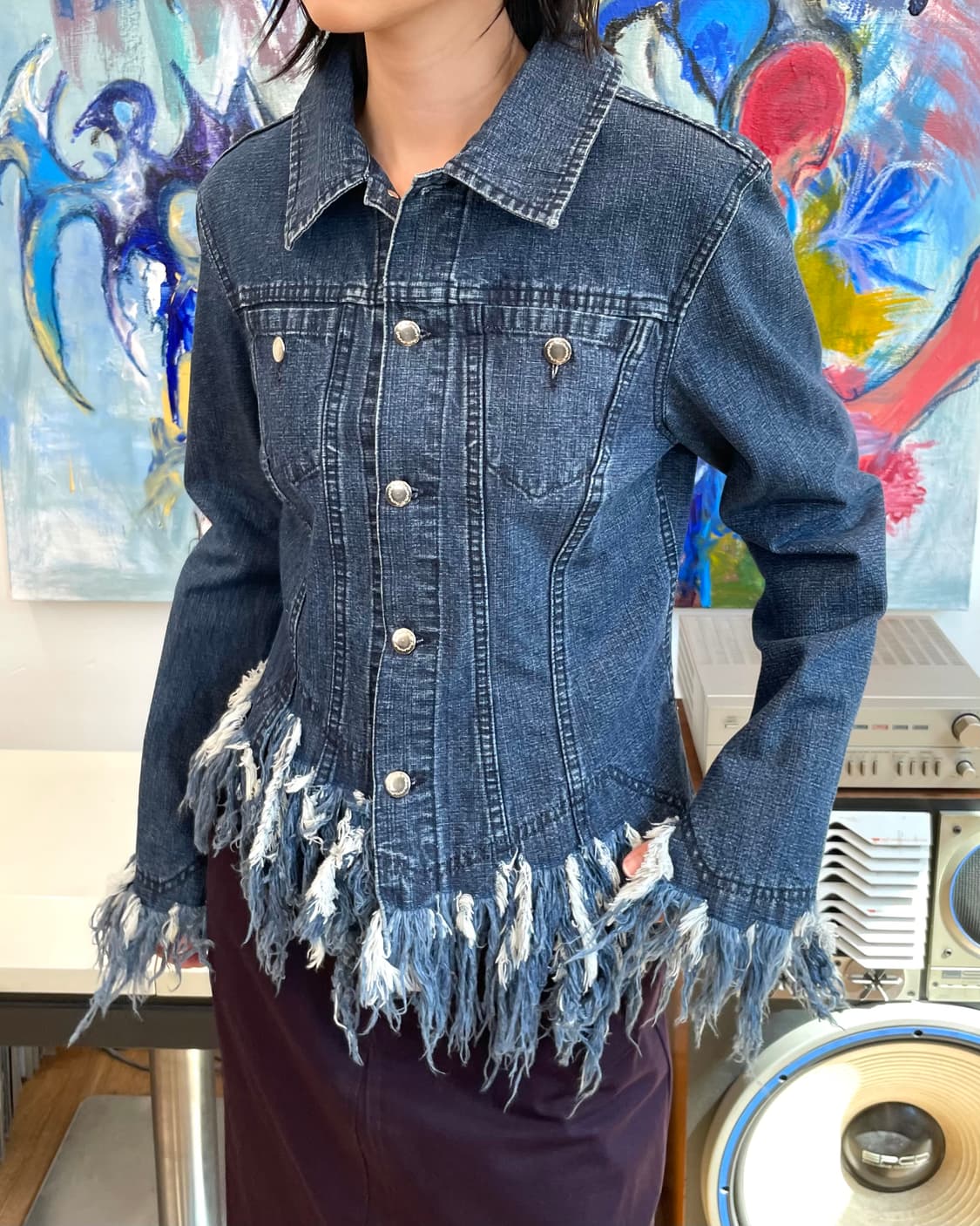 [46] 비비안웨스트우드 데님 프린지 자켓 상품이미지4