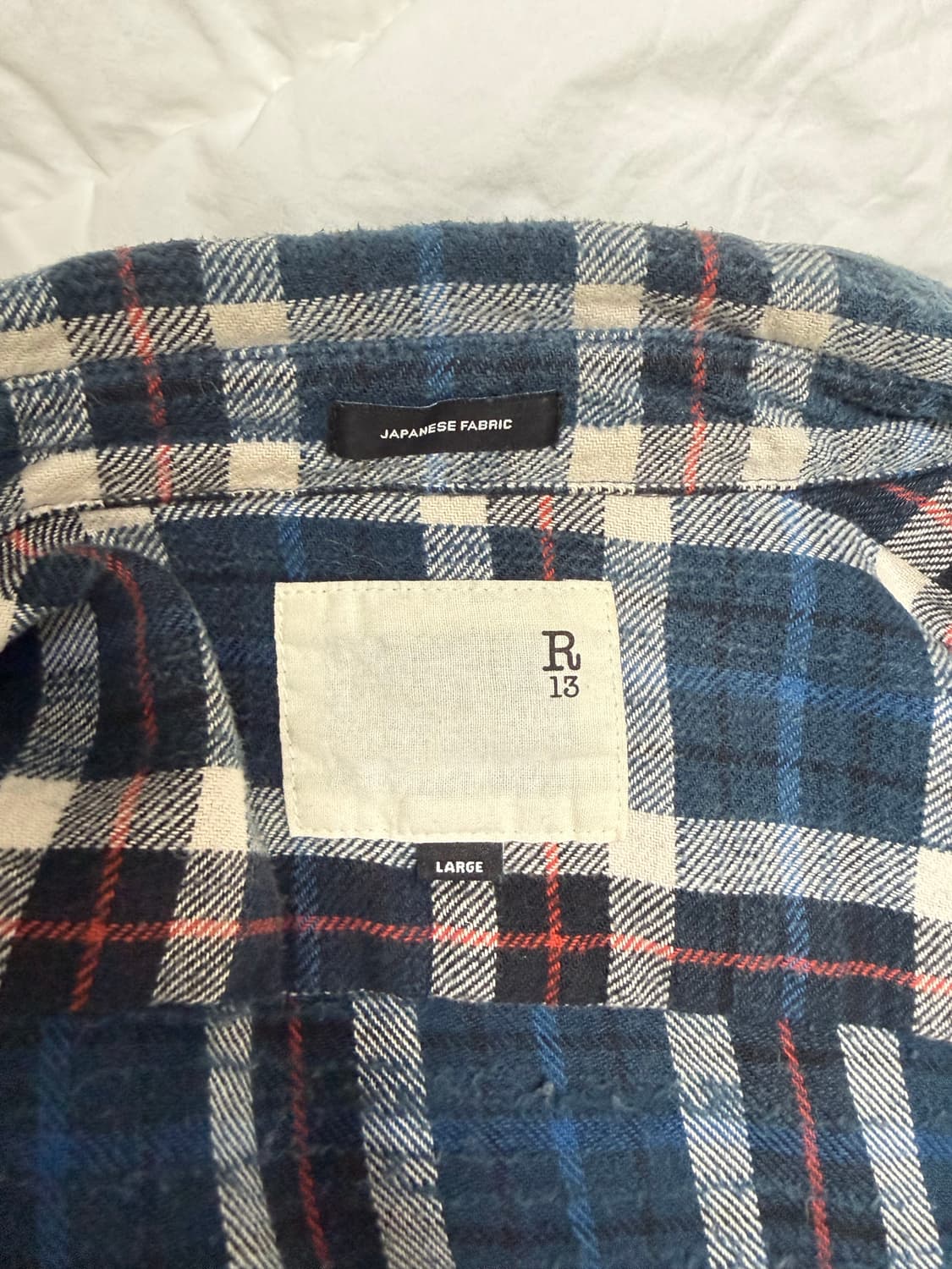 R13 데미지 플란넬 셔츠 L 상품이미지3
