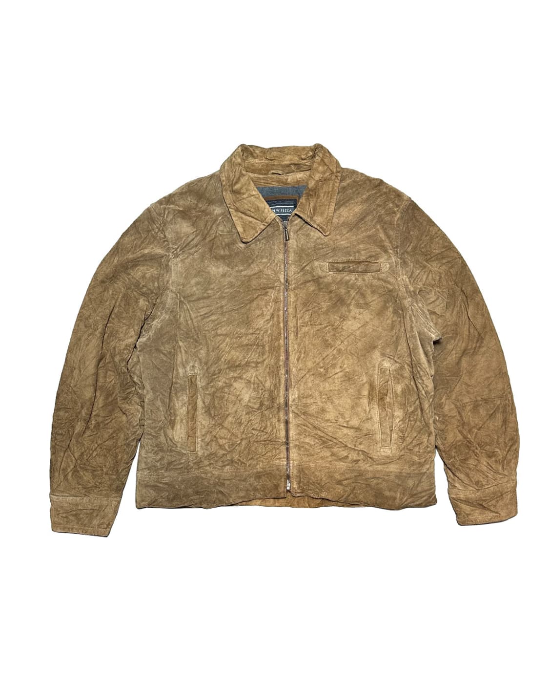 Andrew Fezza 헤비 리얼 레더 스웨이드 자켓 상품이미지1