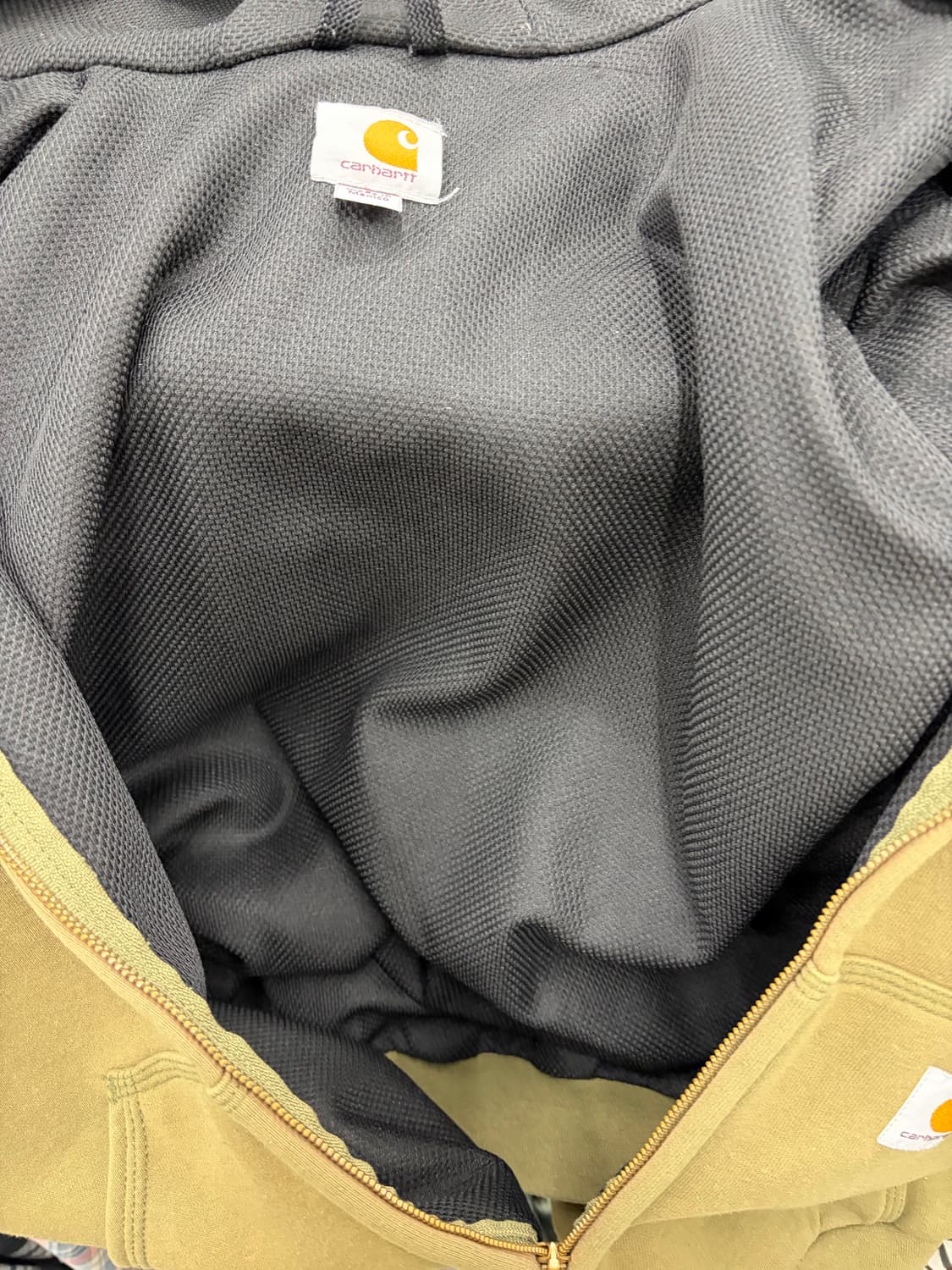 칼하트 써멀 후드 집업 올리브 상품이미지6