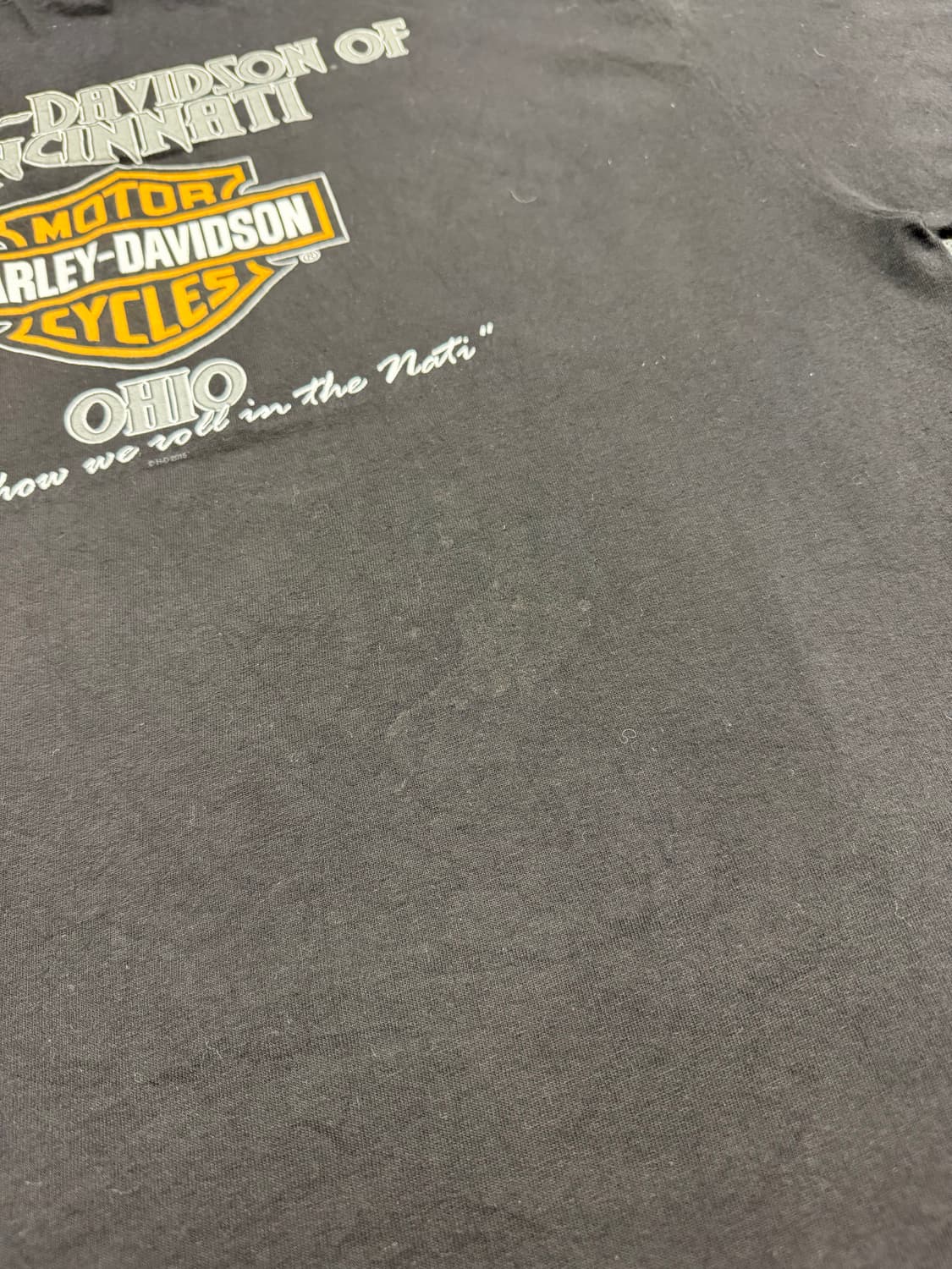 XL) 할리데이비슨 빈티지 신시내티 프린팅 반팔 티셔츠 상품이미지6