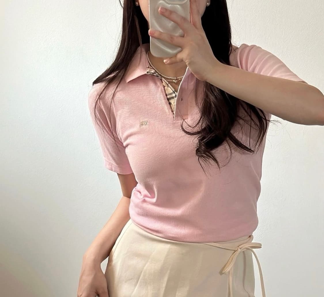 버버리💝연핑크반팔셔츠 상품이미지1