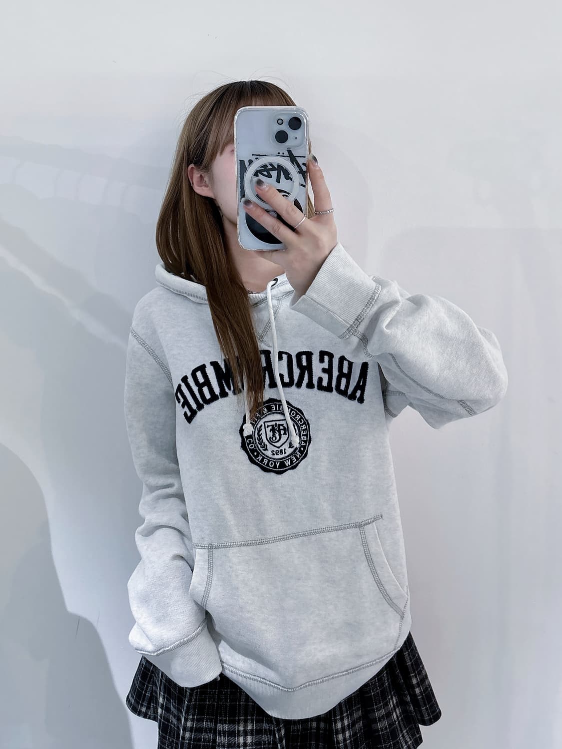 아베크롬비 빅로고 후드 상품이미지2