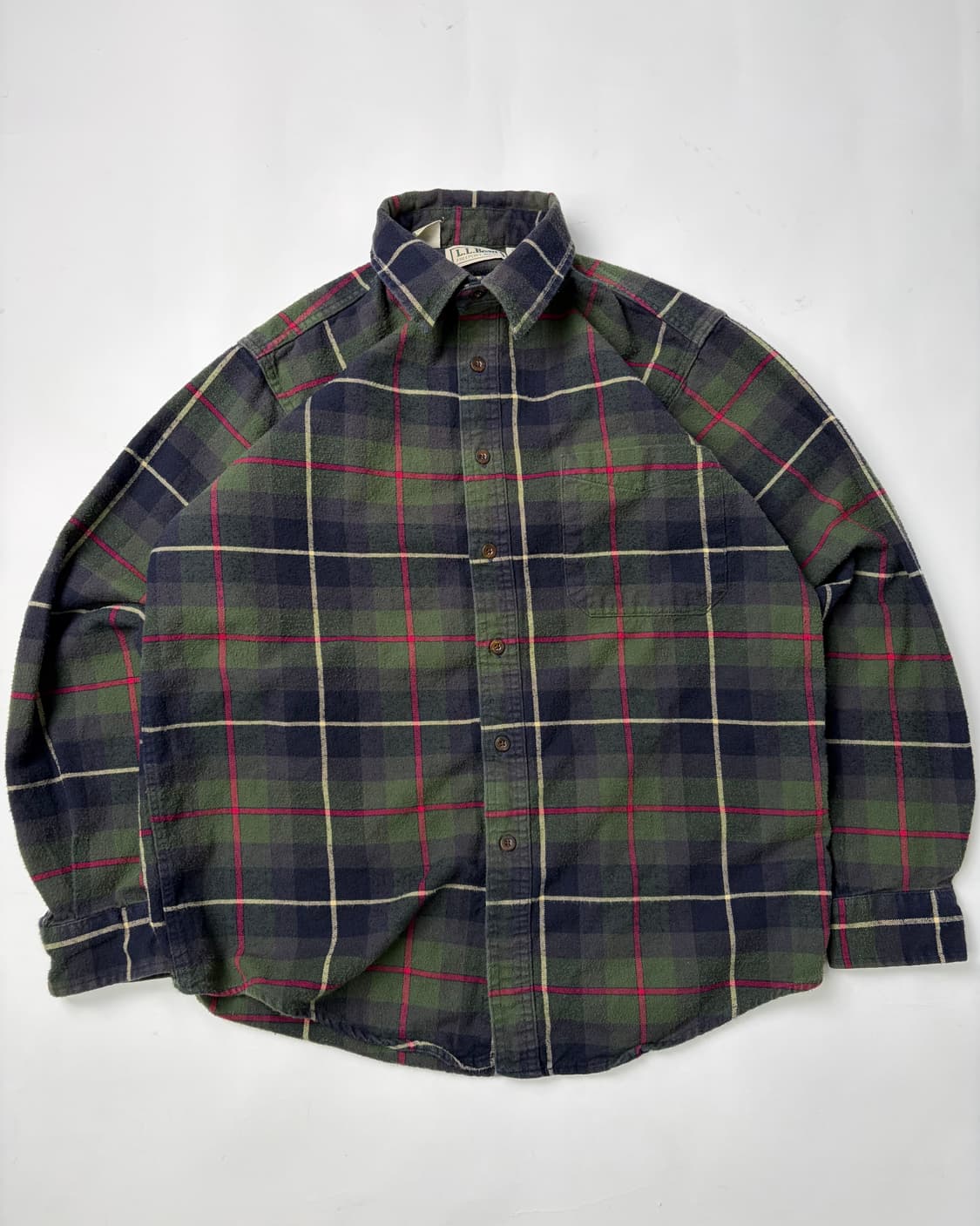 90s L.L.Bean Plaid Button Up Shirt 상품이미지1