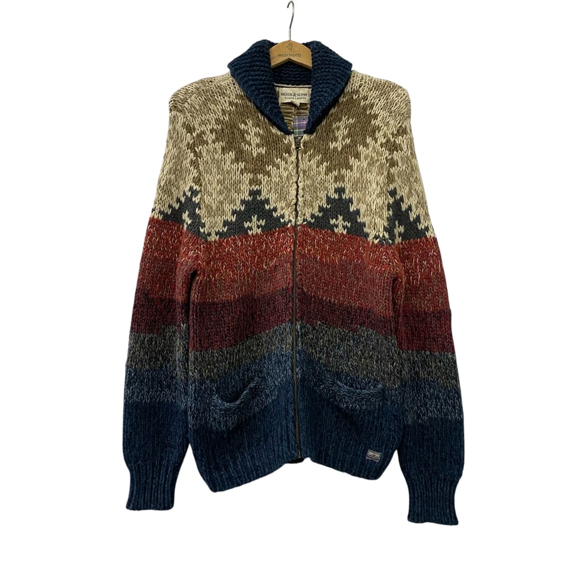 랄프로렌 패턴 니트집업(M) 상품이미지1