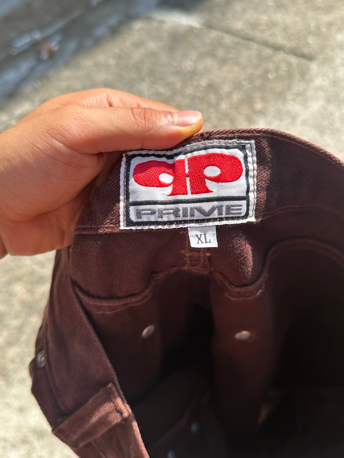 Prime brown denim washed bermuda pants 상품이미지9