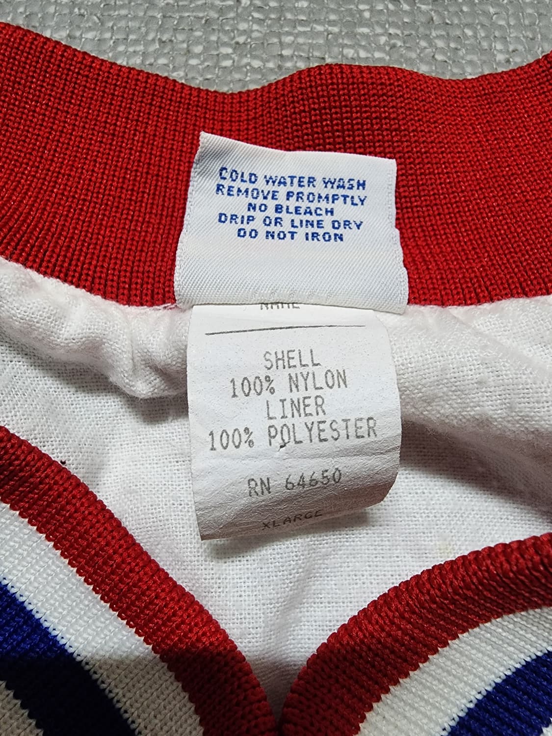 USA 80~90's Varsity 브이넥 나일론 웜업 바람막이 상품이미지5