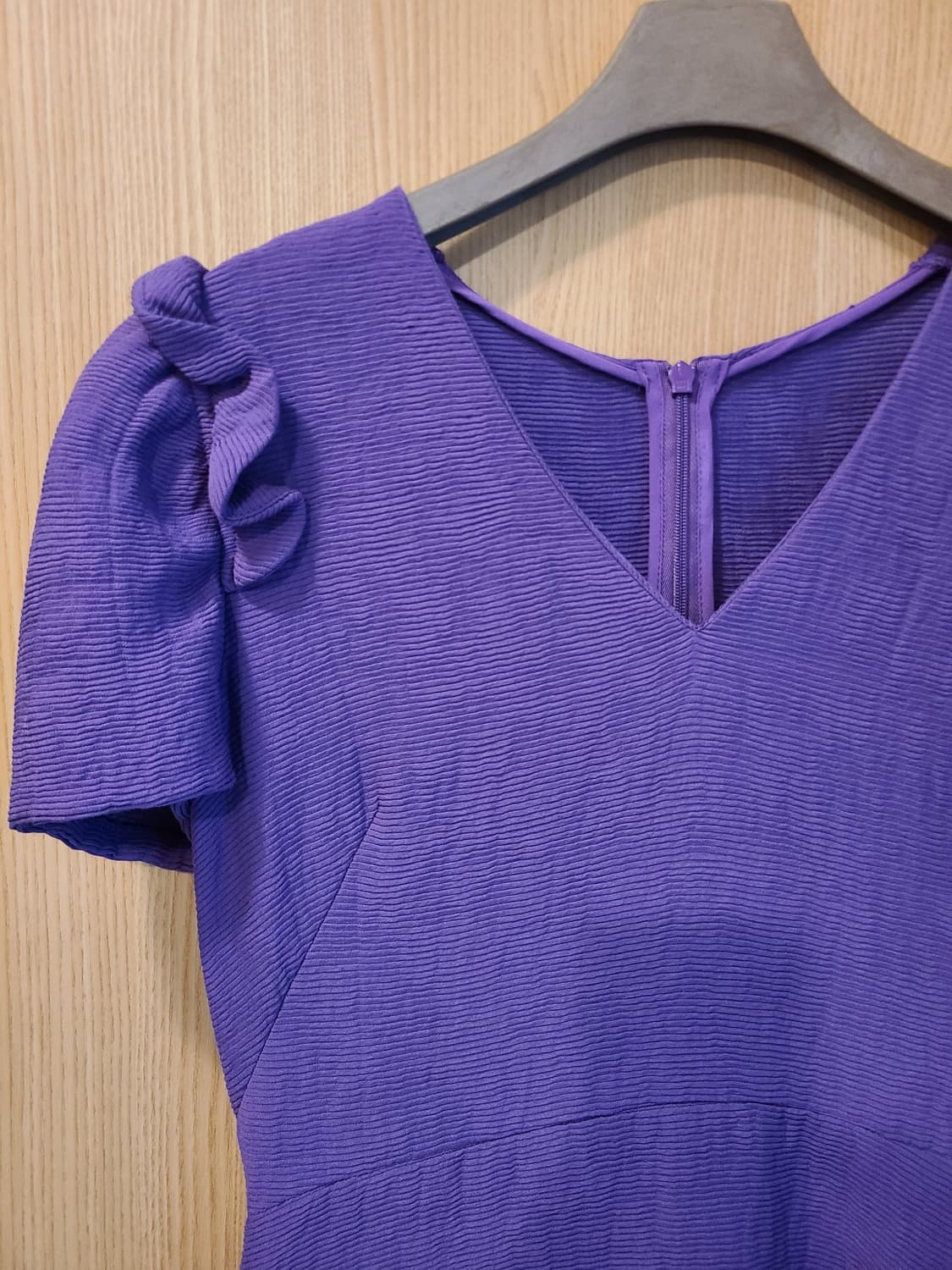 💜보라빛 산드로 원피스 Frilled Trim Woven dress  상품이미지5