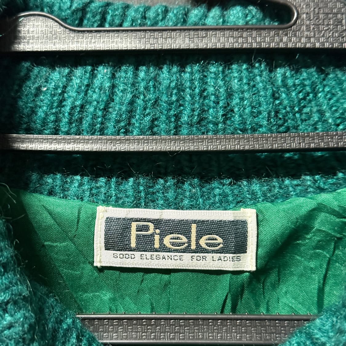 VTG 빈티지 에스닉 풀 패턴 울 혼방 모헤어 가디건 자켓 틸 상품이미지6