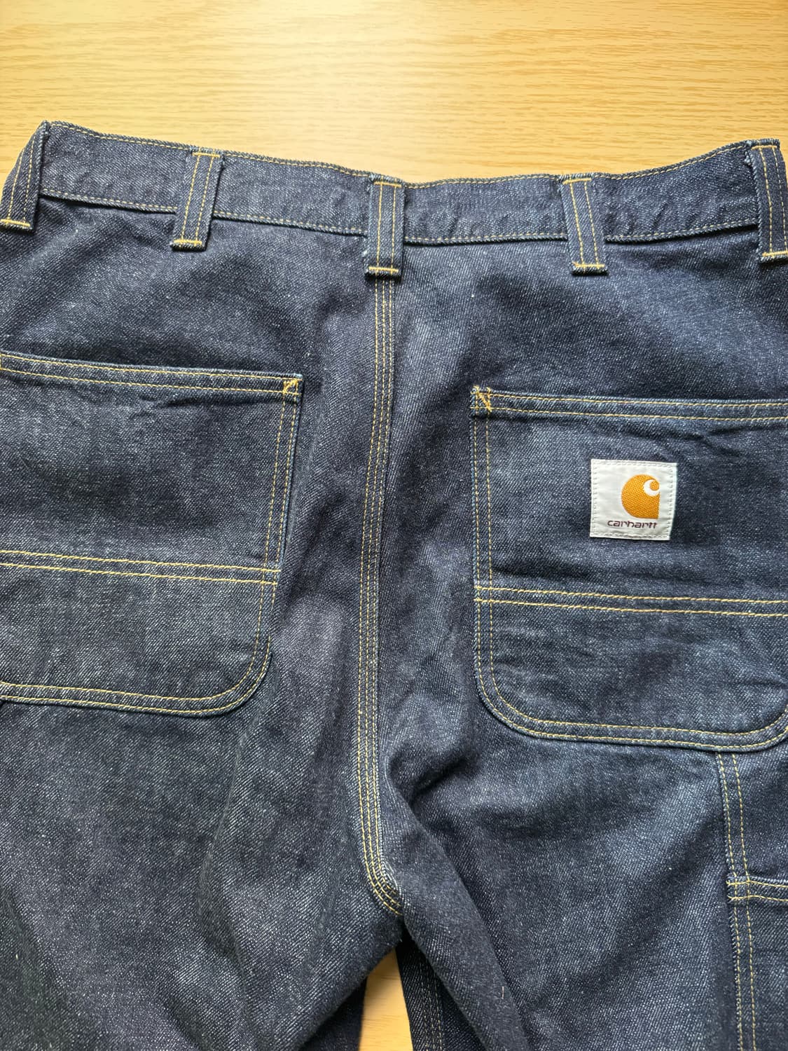 칼하트 OG 싱글 니 팬츠 카마노 블루 린스드 상품이미지3