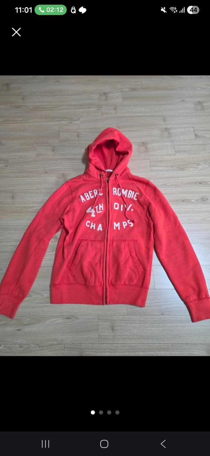 아베크롬비 레드 후드집업 희귀 디자인 상품이미지1