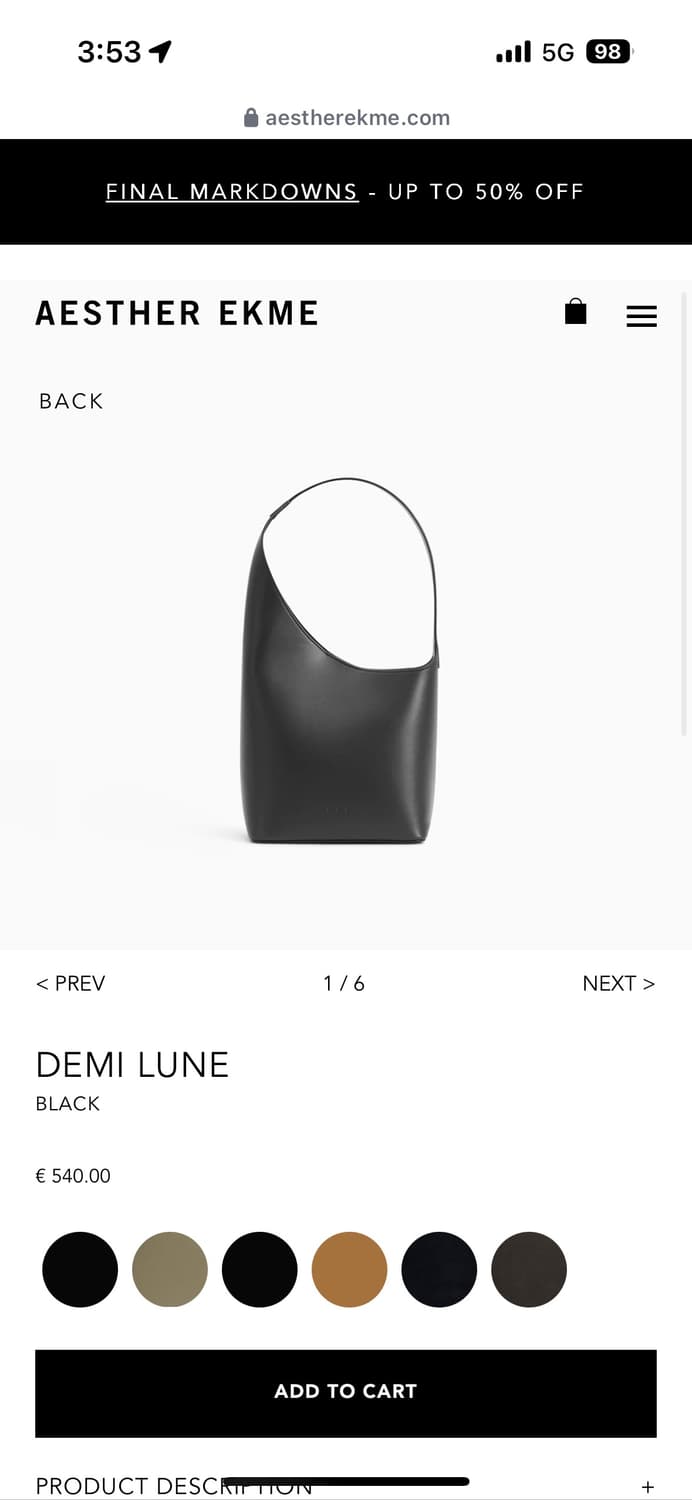 Aesther ekme - Demi Lune백 더로우 르메르 토템 상품이미지1