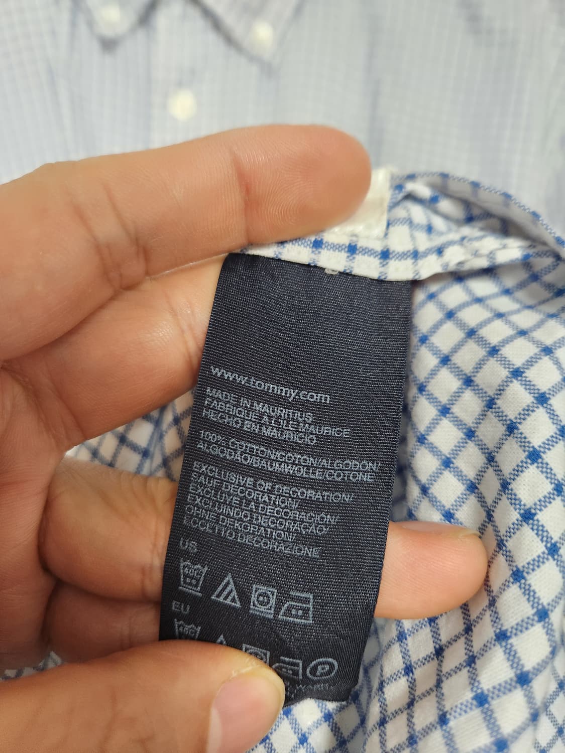 타미힐피거Tommy 체크 옥스포드 셔츠 XL - S160 상품이미지6