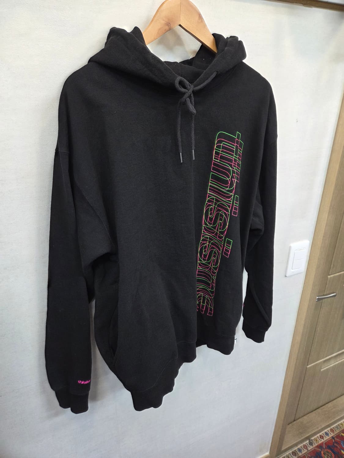 디스이즈네버댓 입체로고 사이드포켓 후드티 L 상품이미지8