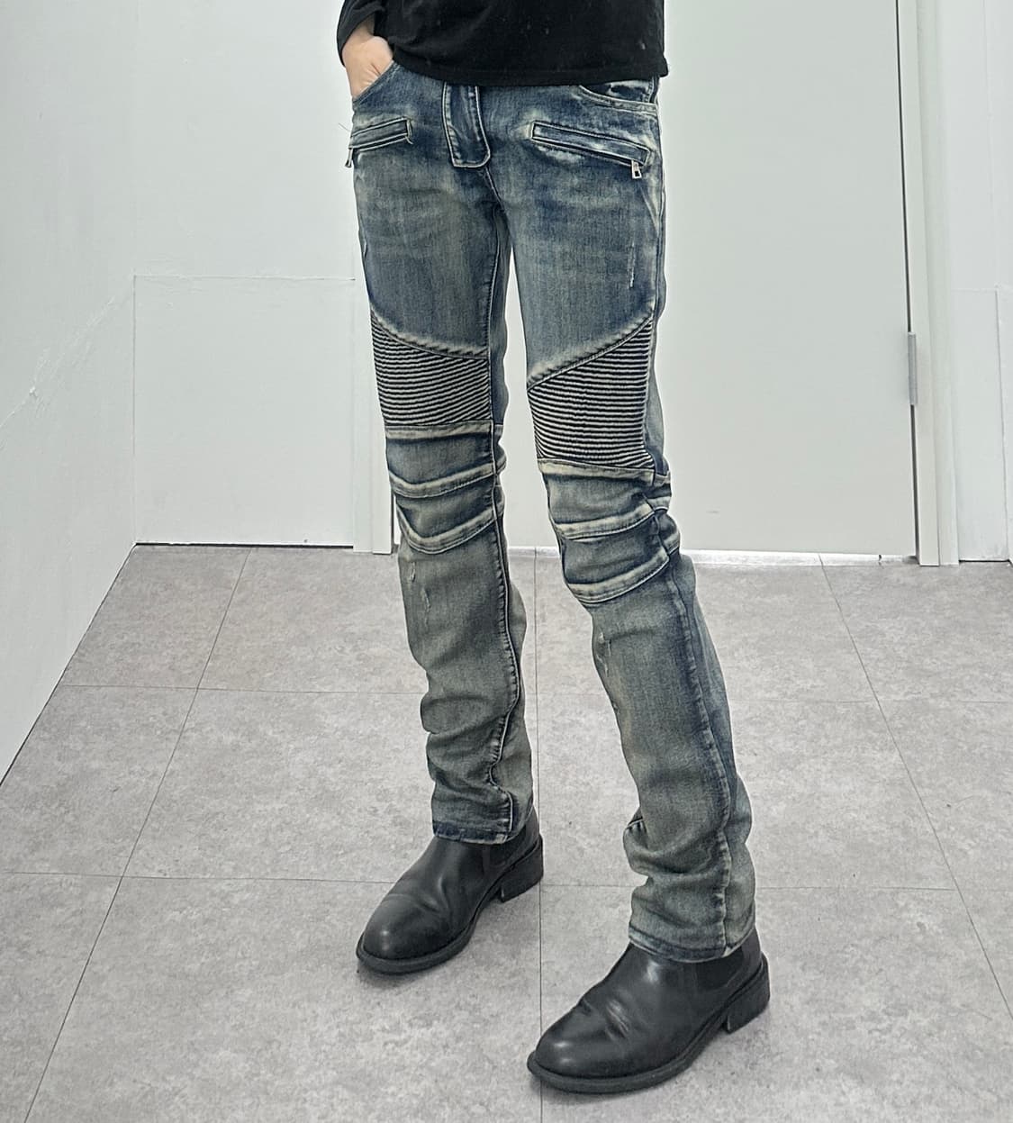 Vintage grunge biker jeans  상품이미지2