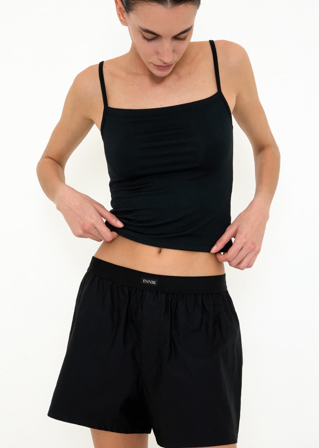 261 MODAL SOFT KATE TANK TOP (BLACK) 상품이미지3